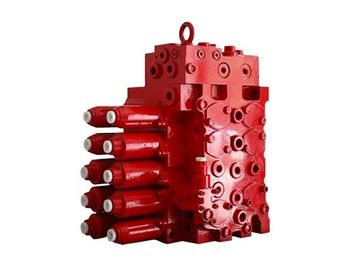 Válvula 224L/Min Maximum Flow HLMX15R da maneira do equipamento hidráulico da cor vermelha multi